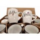 SET 12 TAZZE MUG CERAMICA HELLO SMILE LOVELY HOME