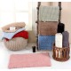 TAPPETO BAGNO CINIGLIA TRECCIA TINTA UNITA HOME SWEET HOME