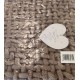 TAPPETO BAGNO CINIGLIA TRECCIA TINTA UNITA HOME SWEET HOME TORTORA