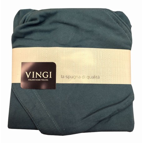 ACCAPPATOIO CON CAPPUCCIO MICROSPUGNA LISBONA VINGI BLU