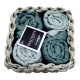 SET 4 PEZZI LAVETTE SPUGNA 30 X 30 CM WAFFLE DAUNEX