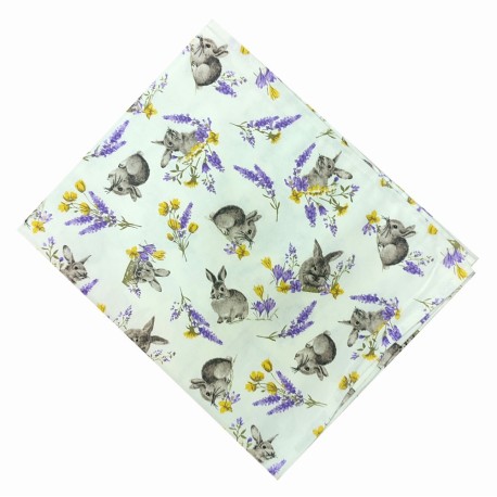 TOVAGLIA COTONE CONIGLIO LAVANDA PEZZOLI