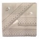 COMPLETO LENZUOLA COTONE MATRIMONIALE SAN GALLO AURORA CAREZZE GRIGIO