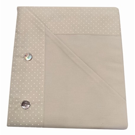 COMPLETO LENZUOLA COTONE MATRIMONIALE CANNES D.G. HOME BEIGE