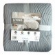 TRAPUNTINO MATRIMONIALE MICROFIBRA RICAMATO LIVING SGHOME GRIGIO