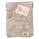 TELO MARE LETTINO MICROSPUGNA CON TASCHE 75X190CM POOL BEACH LOVELY HOME GRIGIO