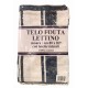 TELO MARE LETTINO FOUTA BLUCON TASCHE 80X200CM PEZZOLI BLU
