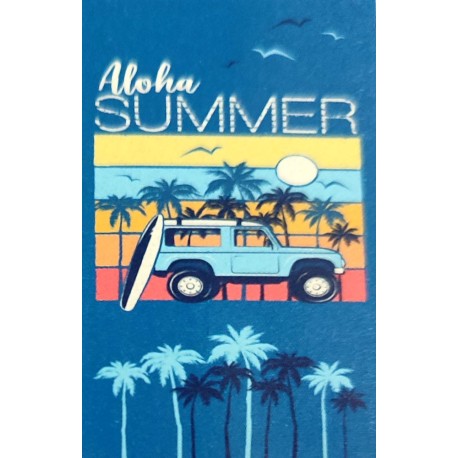 TELO MARE SPUGNA 86X160CM CALIFORNIA ALOHA SUMMER LOVELY HOME