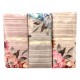 ASSORTITO 3 PEZZI COMPLETO LENZUOLA MATRIMONIALE COTONE STRIATO FIORI BOCCIOLI HOME SWEET HOME