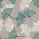 COPRILETTO COTONE PIQUET GINKO QUADRIFOGLIO VERDE PARTICOLARE