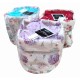 SET 4 PEZZI LAVETTE SPUGNA 30 X 30 CM DIGITALE ROSE DAUNEX