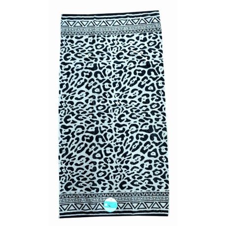 TELO MARE 90X160CM SPUGNA JACQUARD ENJOY FORESTA NERA HOME SWEET HOME
