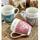 SET 12 TAZZE MUG CERAMICA HAPPY DAY LOVELY HOME