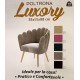 POLTRONA VELLUTO 55X55X88CM LUXORY SOPHIE
