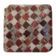CONFEZIONE 6 PEZZI CUSCINI JACQUARD PER SEDIE ALETTE SCACCHI EUROTEX ARANCIO