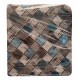 CONFEZIONE 6 PEZZI CUSCINI JACQUARD PER SEDIE ALETTE SCACCHI EUROTEX AZZURRO