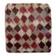 CONFEZIONE 6 PEZZI CUSCINI JACQUARD PER SEDIE ALETTE SCACCHI EUROTEX BORDEAUX