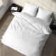 PARURE COPRIPIUMINO COTONE BIANCO QUADRIFOGLIO GIPETEX