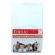 COPPIA FEDERE CUSCINO TINTA UNITA BIANCO BASIC LOVELY HOME