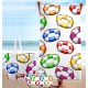 SET MARE TELO PAREO FOUTA POCHETTE E BORSA DONUTS SGHOME