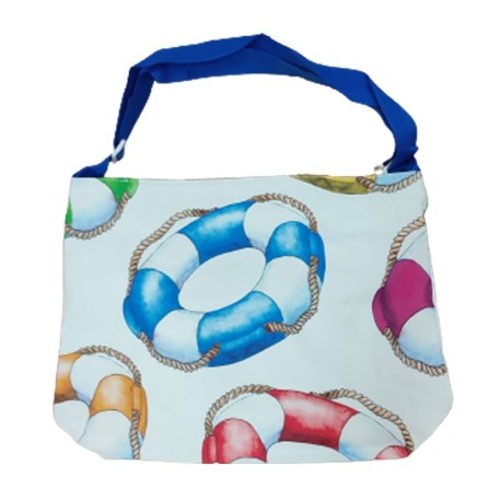 SET MARE TELO PAREO FOUTA POCHETTE E BORSA DONUTS SGHOME BORSA