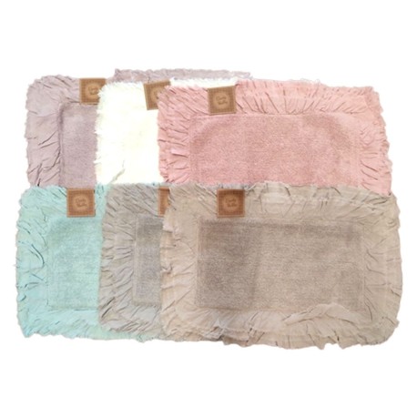 TAPPETO BAGNO 50X80CM ASSORTITO 6 PEZZI LIZ VOLANT GITIESSE