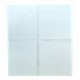 CONFEZIONE 12 PEZZI TOVAGLIOLI 50X50CM COTONE FASCIATO TINTA UNITA BIANCO STANDARD
