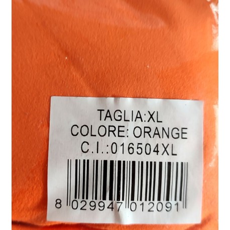 ACCAPPATOIO CON CAPPUCCIO TINTA UNITA MICROFIBRA TRAVEL E SPORT LOVELY HOME ARANCIO