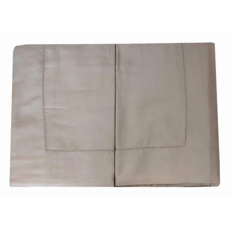 COMPLETO LENZUOLA MATRIMONIALE RASO COTONE VENEZIA NOVIA BEIGE