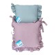COPPIA CUSCINO SEDIA LACCI VOLANT 40X40CM ROUGE PEZZOLI