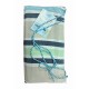 TELO MARE LETTINO CON TASCHE E CUSCINO 75X195CM SIMIUS LOVELY HOME CELESTE