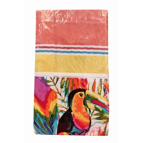 TELO MARE FOUTA CON FRANGE 90X190CM BRAZIL TUCANO SOPHIE