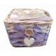 SET 4 PEZZI LAVETTE SPUGNA 30 X 30 CM FEBE DIADEMA LILLA
