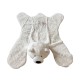 TAPPETO PELLICCIA 90X110CM TESTA ORSO POLAR BEAR PEZZOLI