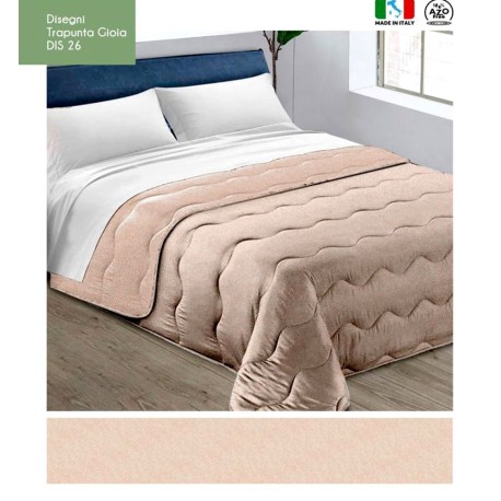 TRAPUNTA INVERNALE MICROFIBRA STAMPATA GIOIA PALLINI BEIGE 26 LOVELY HOME