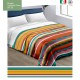 TRAPUNTA INVERNALE MICROFIBRA STAMPATA GIOIA RIGATA MULTICOLORE 20 LOVELY HOME