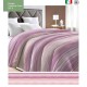 TRAPUNTA INVERNALE MICROFIBRA STAMPATA GIOIA RIGATA ROSA 9 LOVELY HOME