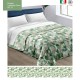 TRAPUNTA INVERNALE MICROFIBRA STAMPATA GIOIA TONDI VERDI 17 LOVELY HOME