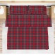 COMPLETO LENZUOLA COTONE KILT QUADRIFOGLIO