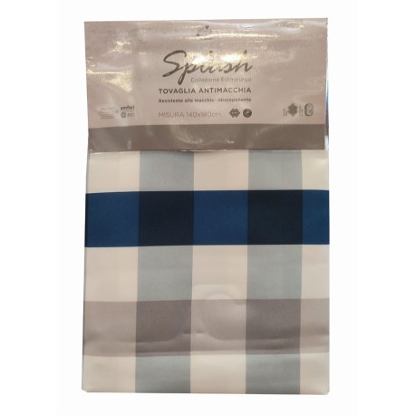 TOVAGLIA ANTIMACCHIA SPLASH QUADRETTI EDIMBURGO LOVELY HOME AZZURRO