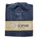 ACCAPPATOIO CON CAPPUCCIO TINTA UNITA SOPHIE BLU JEANS