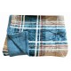 PLAID PILE STAMPATO AGNELLATO GRAFT SGHOME BLU