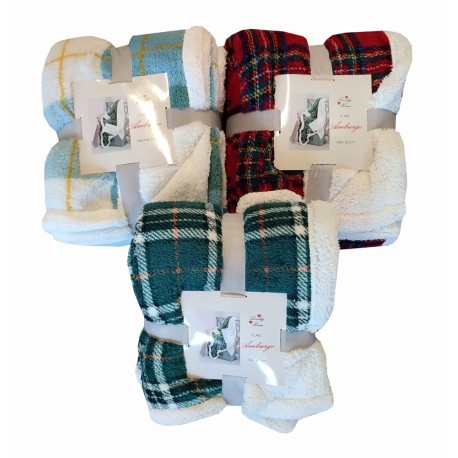 PLAID PILE STAMPATO AGNELLATO AMBURGO LOVELY HOME