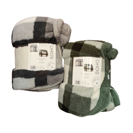 PLAID PILE MATRIMONIALE STAMPATO SOHO EASY HOME
