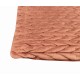 FEDERA CUSCINO ARREDO 50X50CM VELLUTO INTRECCIO LINEA ORO ROSA