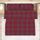 COMPLETO LENZUOLA FLANELLA KILT QUADRIFOGLIO