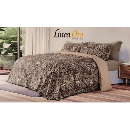 COPRIPIUMINO MATRIMONIALE COTONE MACULATO JEAN LINEA ORO