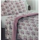 COMPLETO LENZUOLA FLANELLA ROSE MONT BLANC LOVELY HOME