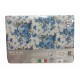 COMPLETO LENZUOLA FLANELLA ROSE MONT BLANC LOVELY HOME AZZURRO