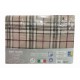 COMPLETO LENZUOLA FLANELLA SCOZZESE BEIGE MONT BLANC LOVELY HOME